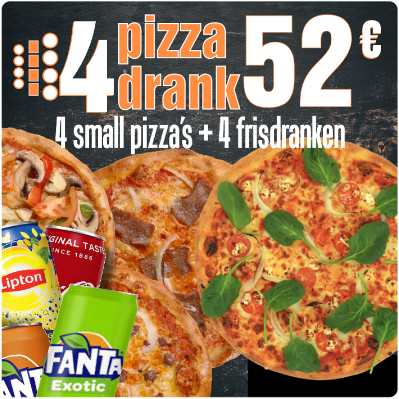 Deal: 4 for 4 actie